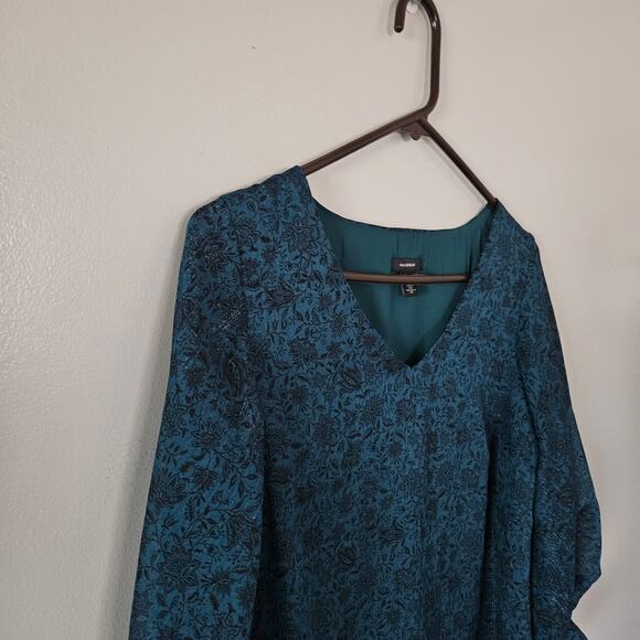 NWOT Halogen Floral Blouse Sz XS - Picture 5 of 15